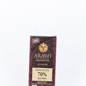 Barra de chocolate 70 % Cacao