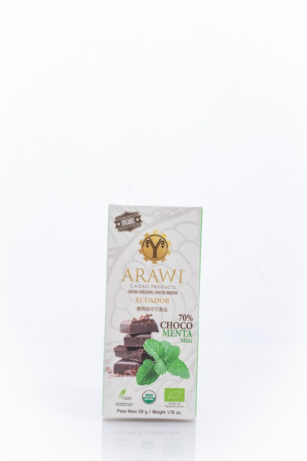 Chocolate 70% Cacao con Menta