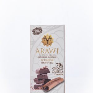 Gotas de Chocolate 70 % Cacao con Canela