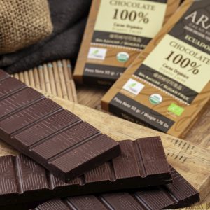 Barra de chocolate Orgánica al 100 % Cacao, sin azúcar