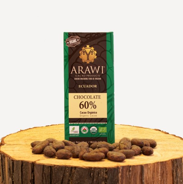 Barra de Chocolate Orgánico 60 % Cacao - Imagen 2